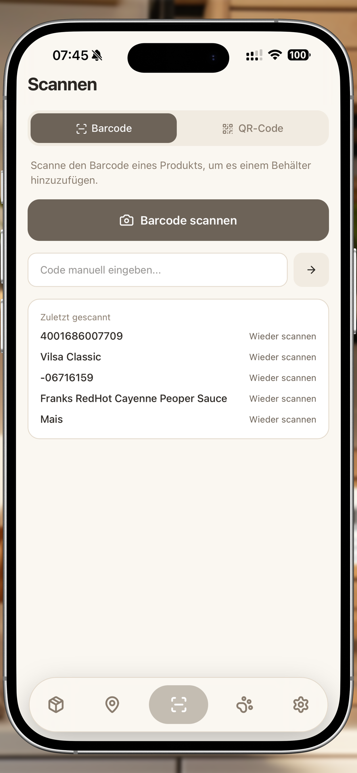 STUFF – Barcode-Scan