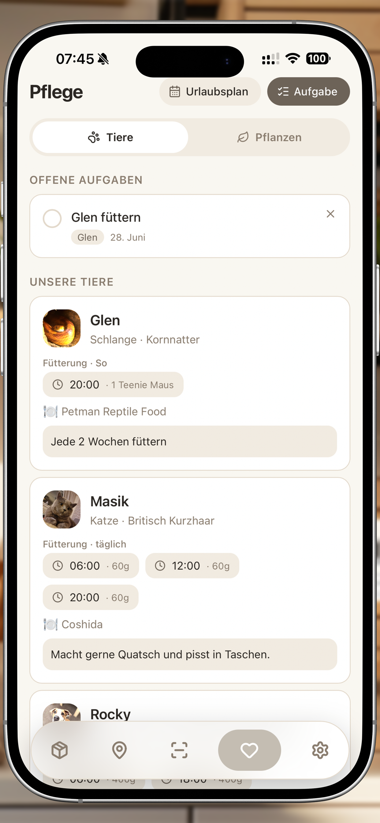 STUFF – Tierprofile