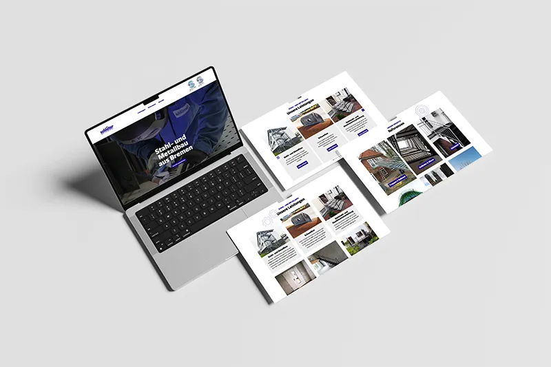 Schlütter Metallbau — Sektionen Showcase